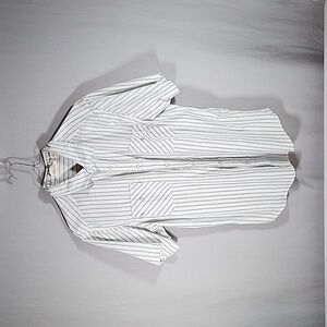 BKE67 Modern Western Style Men's Short Sleeve Button Up Shirt Size Large